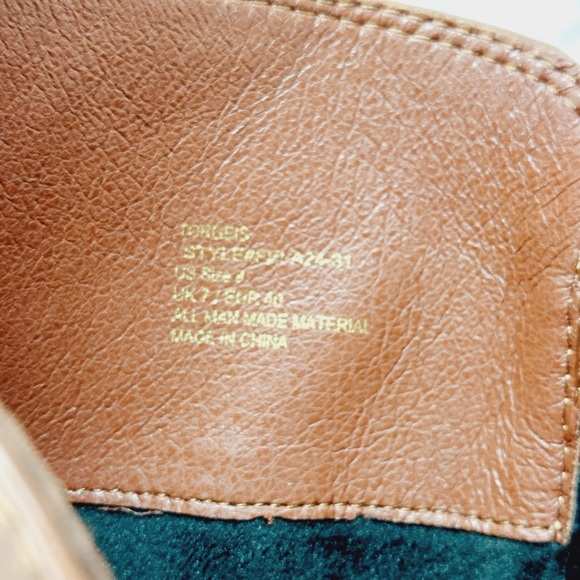 NEW TORGEIS Women’s Square Toe Brown Knee High Boots M347 - Picture 10 of 12